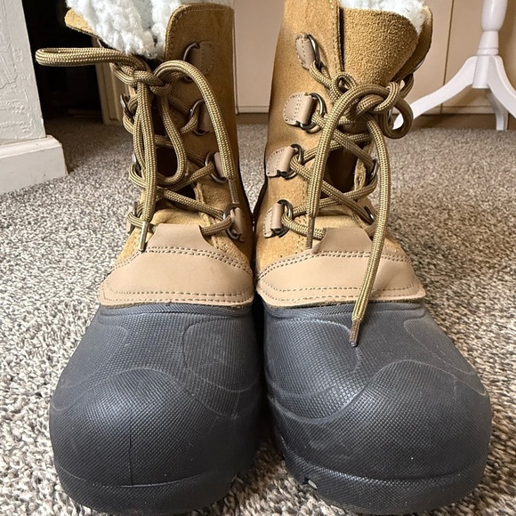 Northside Tan and Gray Rain & Snow Boots with Waterproof Design - Picture 1 of 7